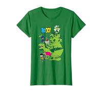 Teen Titans Go! Beast Boy Stack Camiseta, Mujer, Verde Kelly, S