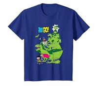 Teen Titans Go! Beast Boy Stack Camiseta, Niños, Azul Real, 8 años