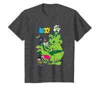 Teen Titans Go! Beast Boy Stack Camiseta, Niños, Jaspeado Oscuro, 10 años