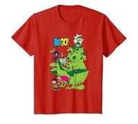 Teen Titans Go! Beast Boy Stack Camiseta, Niños, Rojo, 10 años