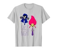 Teen Titans Go Girls Night Camiseta, Hombre, Plata, 3XL