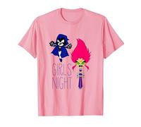 Teen Titans Go Girls Night Camiseta, Hombre, Rosado, 3XL
