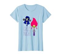 Teen Titans Go Girls Night Camiseta, Mujer, Azul Bebé, 3XL