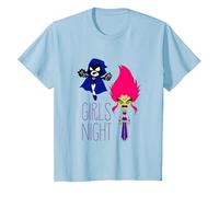 Teen Titans Go Girls Night Camiseta, Niños, Azul Bebé, 2 años
