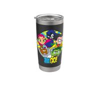 Teen Titans Go! Go Go Group Vaso térmico de acero inoxidable de doble pared