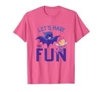Teen Titans Go Let's Have The Fun Camiseta, Hombre, Rosa Jaspeado, L