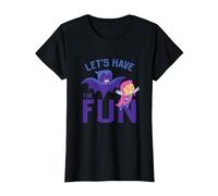 Teen Titans Go Let's Have The Fun Camiseta, Mujer, Negro, L