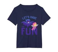 Teen Titans Go Let's Have The Fun Camiseta, Mujer Tallas Grandes, Azul Marino, 5XL Grande