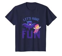 Teen Titans Go Let's Have The Fun Camiseta, Niños, Azul Marino, 4 años