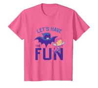 Teen Titans Go Let's Have The Fun Camiseta, Niños, Rosa Jaspeado, 6 años