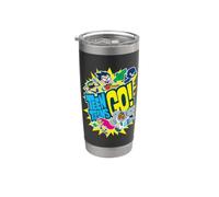 Teen Titans Go! Logo And Titans Vaso térmico de acero inoxidable de doble pared
