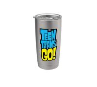 Teen Titans Go Logo Vaso térmico de acero inoxidable de doble pared