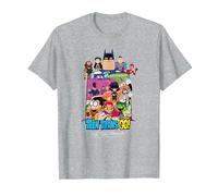 Teen Titans Go! To The Movies Hollywood Camiseta, Hombre, Gris Jaspeado, L