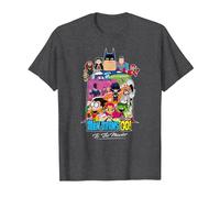 Teen Titans Go! To The Movies Hollywood Camiseta, Hombre, Jaspeado Oscuro, L