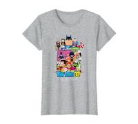 Teen Titans Go! To The Movies Hollywood Camiseta, Mujer, Gris Jaspeado, M