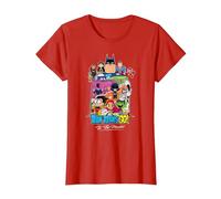Teen Titans Go! To The Movies Hollywood Camiseta, Mujer, Rojo, S