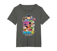 Teen Titans Go! To The Movies Hollywood Camiseta, Mujer Tallas Grandes, Asfalto, 1XL Grande