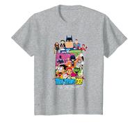 Teen Titans Go! To The Movies Hollywood Camiseta, Niños, Gris Jaspeado, 4 años