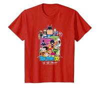 Teen Titans Go! To The Movies Hollywood Camiseta, Niños, Rojo, 4 años