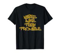 Teen Trouble Vibes Edgy Statement Design Camiseta