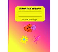 Teen Vibes Composition Notebook Vibrant Gradient Cover