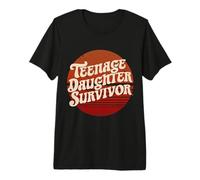 Teenage Daughter Survivor: Vintage Humor for Parents Camiseta Premium