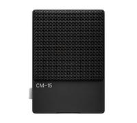 Teenage Engineering CM-15 Micrófono condensador portátil de estudio con audio USB-C y carga, salida de línea mini jack de 3,5 mm, Phantom mini XLR de 48 V, batería recargable de 10 horas e interruptor