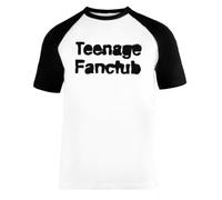 Teenage Fanclub Camiseta de Béisbol Unisex de Manga Corta para Hombre y Mujer Blanca Negra Unisex Baseball T-Shirt Short Sleeves Men's Women's White Black