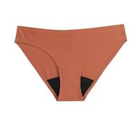 Teenage Girls Period Pants Hipster Menstrual Cotton Panty Heavy Flow Absorbent Leak Proof Postpartum Briefs Comfy Orange L