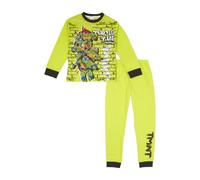 TEENAGE MUTANT NINJA Pijama de Tortuga para Niños, TMNT, Algodón, Regalos de Tortugas Ninja, Verde, 9-10 Años