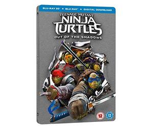 Teenage Mutant Ninja Turtles 2 Out Of The Shadows 3D + Digital Download 2016-UK Exclusive Limited Edition Steelbook Limited Blu-ray Region free