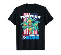 Teenage Mutant Ninja Turtles 4th of July Turtley USA Flag Camiseta