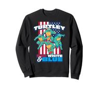 Teenage Mutant Ninja Turtles 4th of July Turtley USA Flag Sudadera
