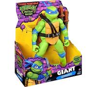 Teenage Mutant Ninja Turtles 83401CO Mutant Mayhem Giant Leonardo Figura de acción de 12 Pulgadas. Regalo Ideal para niños de 4 a 7 años y fanáticos de TMNT, Color Negro