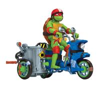 Teenage Mutant Ninja Turtles 83432CO Mutant Mayhem - Ciclo de Batalla con Figura Exclusiva de Raphael. Regalo Ideal para niños de 4 a 7 años y fanáticos de TMNT