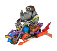 Teenage Mutant Ninja Turtles Mutante Chopper Cycle Con Exclusivo Rocksteady