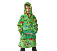 TEENAGE MUTANT NINJA Turtles Boys' Green Wearable Blanket | Embárcate en Aventuras Ninja con Esta cómoda Sudadera con Capucha TMNT | Cuenta con una Capucha para Mayor Calidez.