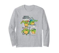 Teenage Mutant Ninja Turtles Christmas Green Greetings Manga Larga