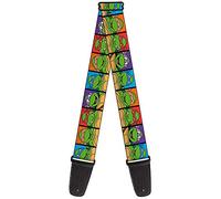Teenage Mutant Ninja Turtles GS-WNT007 - Correa para guitarra, color negro, multicolor, 5 cm de ancho