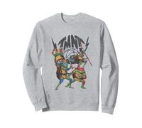 Teenage Mutant Ninja Turtles Hero Lineup Distressed Logo Sudadera