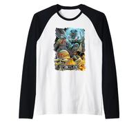 Teenage Mutant Ninja Turtles IDW On The Hunt Cover Camiseta Manga Raglan