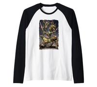 Teenage Mutant Ninja Turtles IDW Ready for Battle Cover Camiseta Manga Raglan