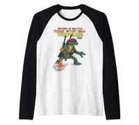 Teenage Mutant Ninja Turtles Into The Night Cover Camiseta Manga Raglan