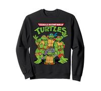 Teenage Mutant Ninja Turtles Logo and Brothers Distressed Sudadera