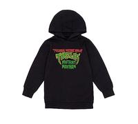 TEENAGE MUTANT NINJA Turtles Mutant Mayhem Boys Black Hoodie | Sudadera con Capucha de Moda Retro de Manga Larga para niños | Ropa nostálgica de Dibujos Animados de los 90 | TMNT Mercancía de Regalo