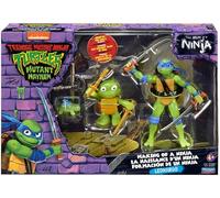 Teenage Mutant Ninja Turtles: Mutant Mayhem Making of a Ninja Leondardo Figura de acción Paquete de 3