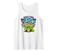 Teenage Mutant Ninja Turtles Neon Grid Retro Camiseta sin Mangas