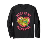 Teenage Mutant Ninja Turtles Pizza Is My Valentine Manga Larga