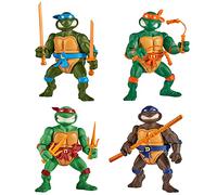 Teenage Mutant Ninja Turtles: Playmates Toys - Juego de 4 Figuras de Tortugas clásicas de 4 Pulgadas