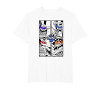 Teenage Mutant Ninja Turtles Retro Comic Book Panels Camiseta, Hombre Tallas Grandes, Blanco, 2X Alto